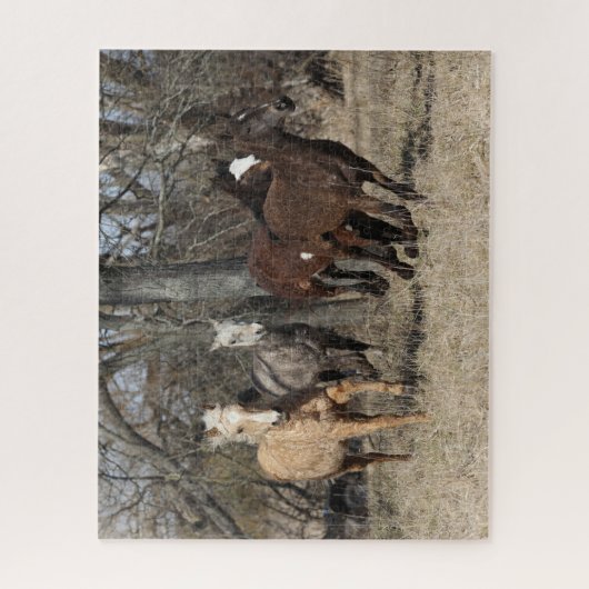 Bob Langrish | Vier buikpaarden Legpuzzel (Verticaal)