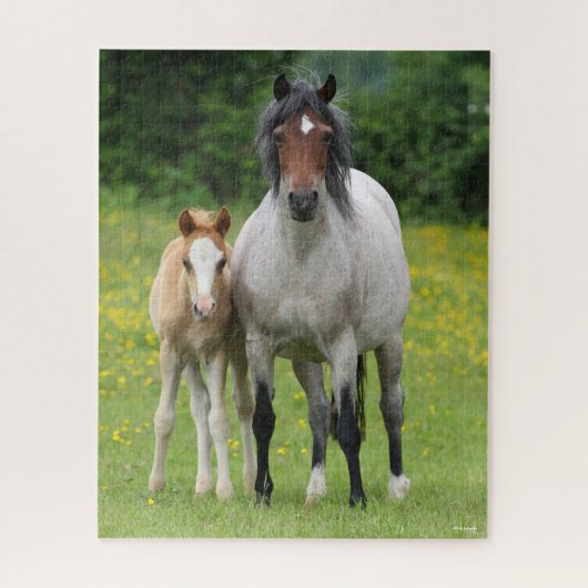 Bob Langrish | Welsh Pony Mare and Foal Standing Legpuzzel (Verticaal)