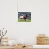Bob Langrish | Welsh Pony Mare and Foal Standing Poster (Keuken)