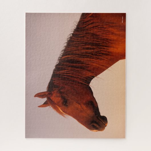 Bob Langrish | Zonnebak van Arabische kastanjepaar Legpuzzel (Verticaal)