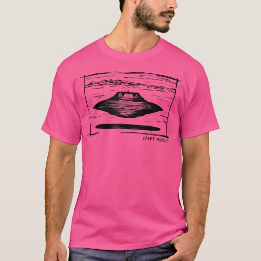Bob Lazar Sport Model UAP UFO T-shirt (Voorkant)