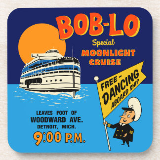 Bob-Lo Special Moonlight Cruise Retro Design Bier Onderzetter
