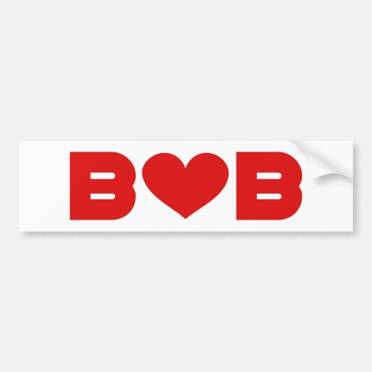 Bob Love Bumpersticker (Voorkant)