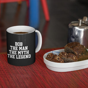 Bob: Man, Myth, Legend, zwart Tweekleurige Koffiemok