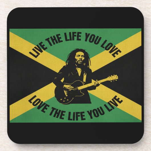 Bob Marley Coaster Bier Onderzetter (Voorkant)