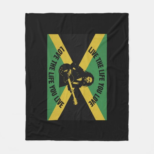 Bob Marley Fleece Blanket (Voorkant)
