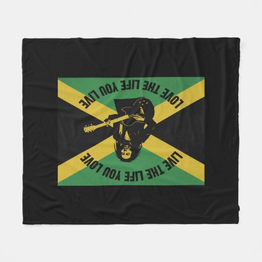 Bob Marley Fleece Blanket (Voorkant (Horizontaal))