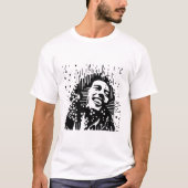 Bob Marley Pixel Cuadrado T-shirt (Voorkant)