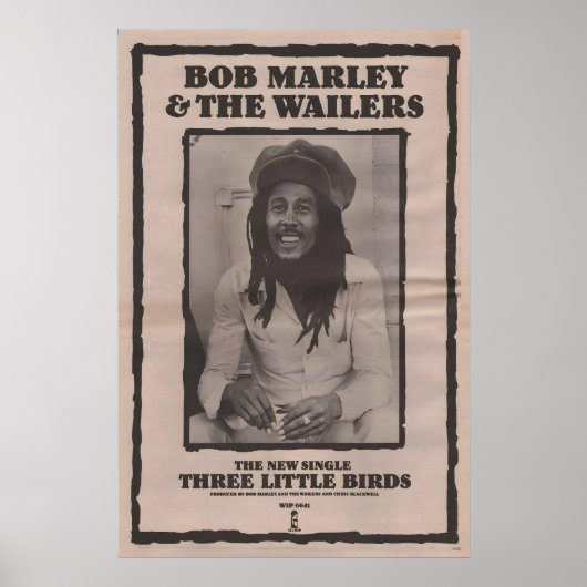 BOB MARLEY Poster - 1980 origineel NME - Drie (Voorkant)