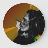 Bob Marley Wall Clock Grote Klok (Voorkant)