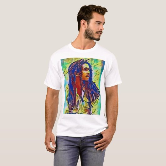 Bob Marly Pixel-Shirt T-shirt (Voorkant volledig)