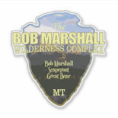 Bob Marshall Wilderness Complex (pijlpunt) Sticker (Voorkant)