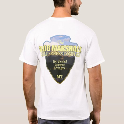 Bob Marshall Wilderness Complex (pijlpunt) T-shirt (Achterkant)