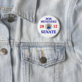 BOB MENENDEZ VOOR SENATE RONDE BUTTON 5,7 CM (In situ)