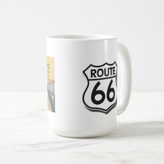 Bob Miller's Restaurant Route 66 Briefkaart Mok (Voorkant rechts)