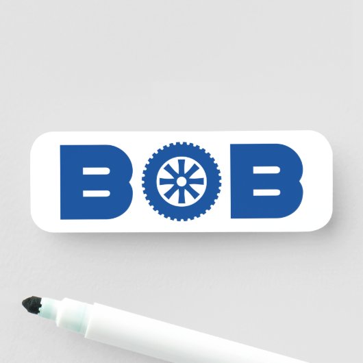 Bob Petrol Head Naamplaatje (In situ)