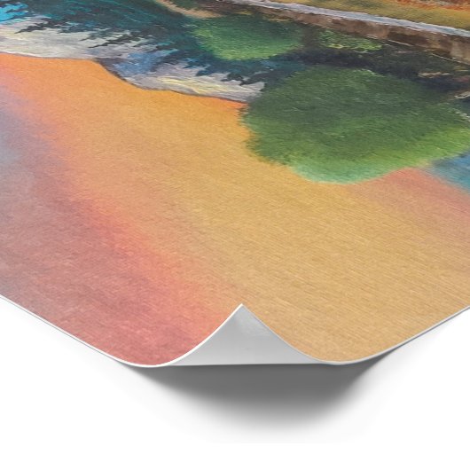 Bob Ross Geïnspireerd schilderen Poster (Hoek)