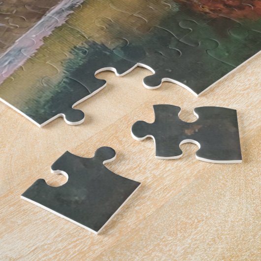 Bob Ross geïnspireerde puzzle Legpuzzel (Zijkant)