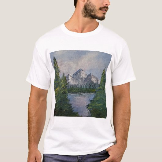 Bob Ross Style Painting #2 T-shirt (Voorkant)