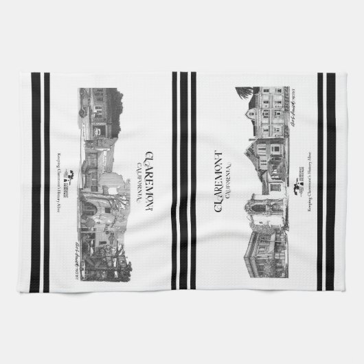 Bob Smith Claremont Collectie - 2 collages Theedoek (Horizontaal)