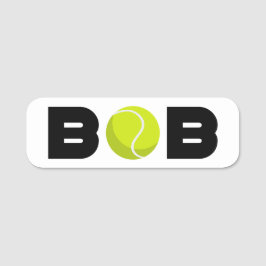 Bob Tennis Naamplaatje