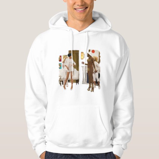 Bob The Drag Queen - White A$ Party Hoodie (Voorkant)