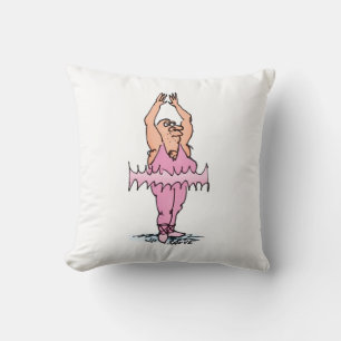 Bob the Fat Ballet Dancer en zijn Tutu Pillow Kussen