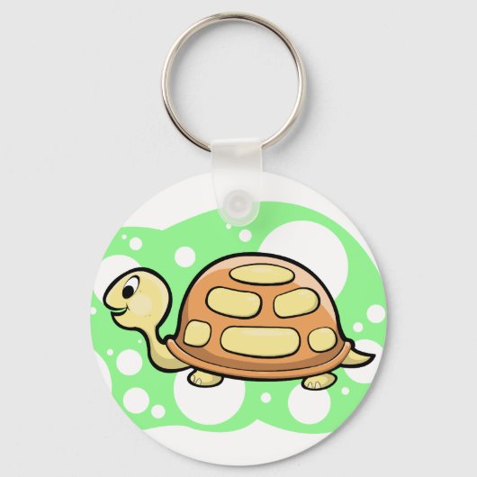 Bob the Turtle Illustration Sleutelhanger (Voorkant)