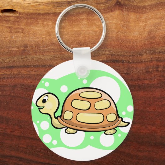 Bob the Turtle Illustration Sleutelhanger (Voorkant)