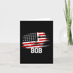 Bob USA vlag gepersonaliseerd 4 juli Bob Kaart