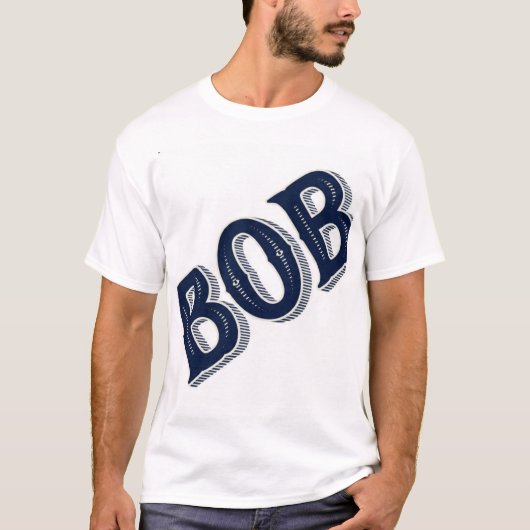 BOB Vintage Typografie  T-shirt (Voorkant)