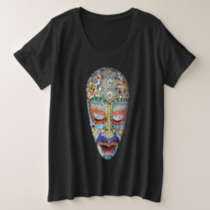 Bob, waarom het lange gezicht? Mozaïekmasker Grote Maat T-shirt