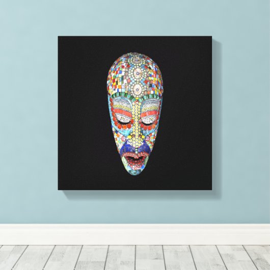 Bob, waarom het Long Face? Mozaïekmasker Canvas Afdruk (Insitu (Houten vloer))
