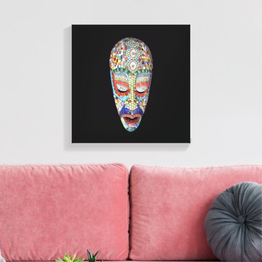 Bob, waarom het Long Face? Mozaïekmasker Canvas Afdruk (Insitu (Woonkamer))
