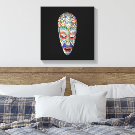 Bob, waarom het Long Face? Mozaïekmasker Canvas Afdruk (Insitu (Slaapkamer))
