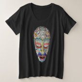 Bob, waarom het Long Face? Mozaïekmasker Grote Maat T-shirt (Design voorkant)
