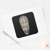 Bob, waarom het Long Face? Mozaïekmasker Vierkante Sticker (Envelop)