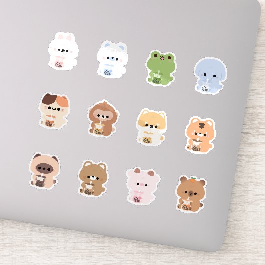 Boba Animals Sticker (Detail)
