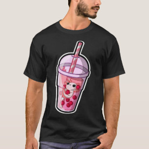 Boba Axolotl Kawaii Axolotl Lover Bubble Tea Japan T-shirt