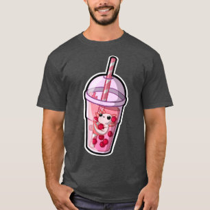 Boba Axolotl Kawaii Axolotl Lover Bubble Tea Japan T-shirt