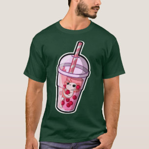 Boba Axolotl Kawaii Axolotl Lover Bubble Tea Japan T-shirt
