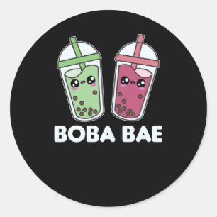 Boba Bae - Bubble Tea Kawaii Boba Tea Love Ronde Sticker