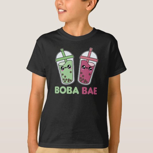 Boba Bae - Bubble Tea Kawaii Boba Tea Love T-shirt (Voorkant)