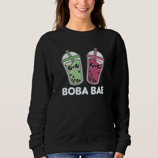 Boba Bae - Bubble Tea Kawaii Boba Tea Love Trui (Voorkant)