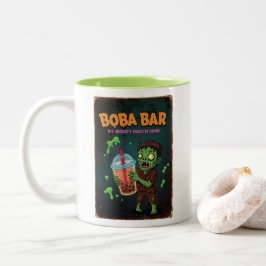Boba Bar – De favoriete drank van de ondood! Koffi Tweekleurige Koffiemok