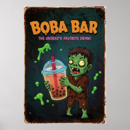 Boba Bar – De favoriete drank van de ondood! Poste Poster