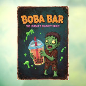 Boba Bar – De favoriete drank van de ondood! Raamsticker (Vel 3)