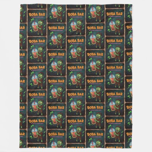 Boba Bar – Fleece Blanket (Voorkant)