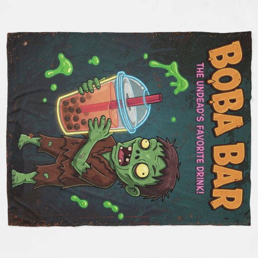 Boba Bar – Fleece Blanket (Voorkant (Horizontaal))