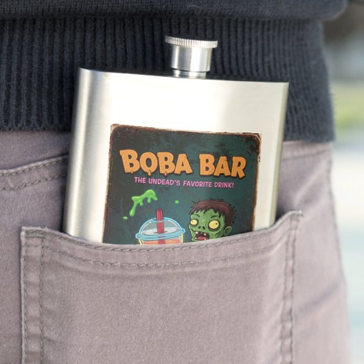 Boba Bar – The Undead’s Favorite Drink! Flask Flacon (Voorbeeld)